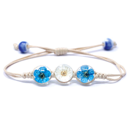 Pressed Flowers - Tri-Flower Bracelet – product image 3 of 4