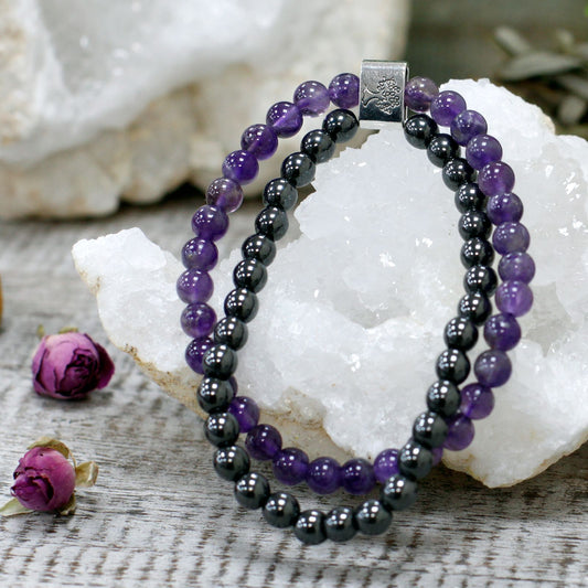 Magnetic Gemstone Bracelet - Amethyst – product image 1 of 7