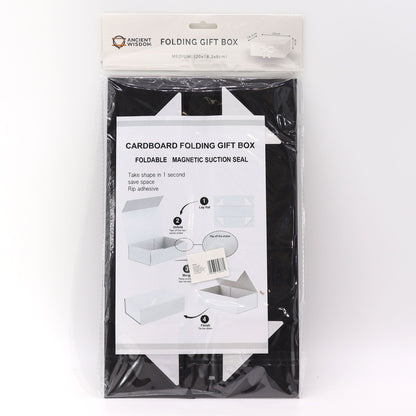 Flat Pack Gift Box - Medium Square (20x18.2x8cm) - Black – product image 1 of 6