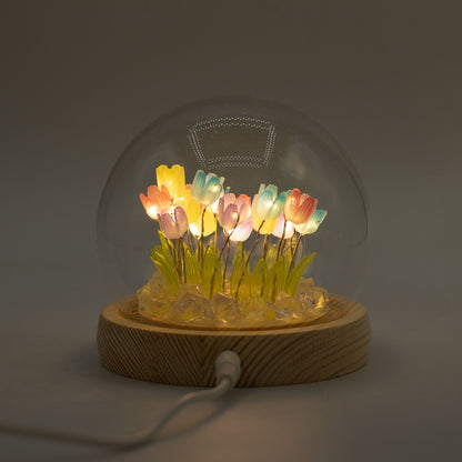 Floral Glow Garden Dome - 20 Multi Tulips - LED USB – product image 6 of 7