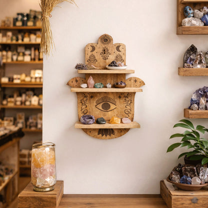 Hamsa Shaped Wall Shelf – product image 3 of 3