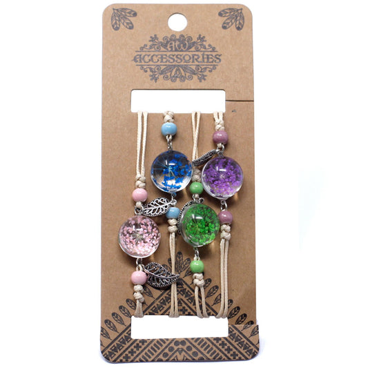 Pressed Flowers - Pretty Flower & Leaf Bracelet – product image 2 of 2