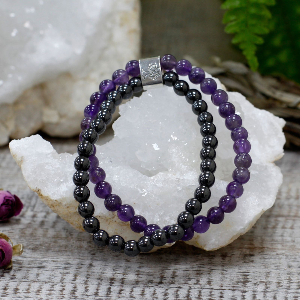 Magnetic Gemstone Bracelet - Amethyst – product image 3 of 7