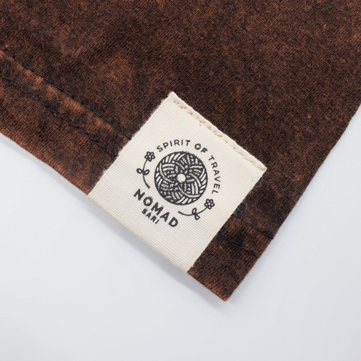Nomad Sari Stonewashed Cotton T-Shirt - Sun & Zodiac - Brown - Medium – product image 5 of 7