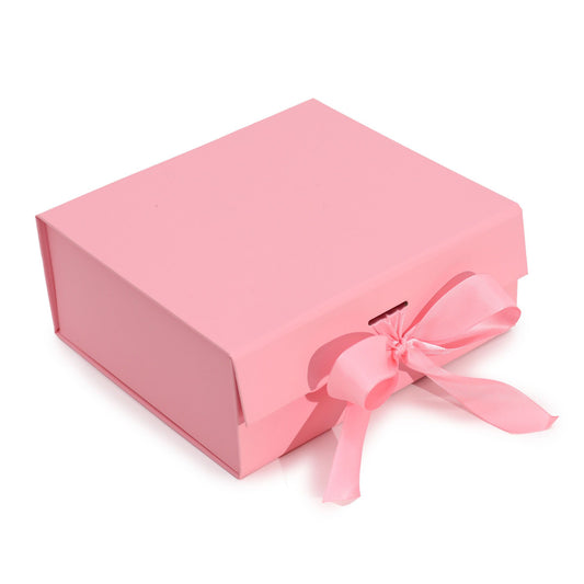 Flat Pack Gift Box - Medium Square (20x18.2x8cm) - Pink – product image 1 of 5
