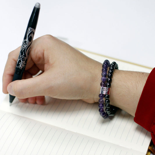 Magnetic Gemstone Bracelet - Amethyst – product image 2 of 7