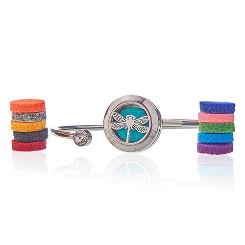 Aromatherapy Jewellery Crystal Bracelet - Dragonfly - 20mm – product image 2 of 7