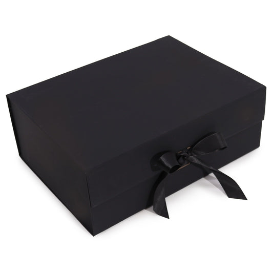 Flat Pack Gift Box - Extra Large (33 × 25 × 12 cm) - Black – product image 1 of 5