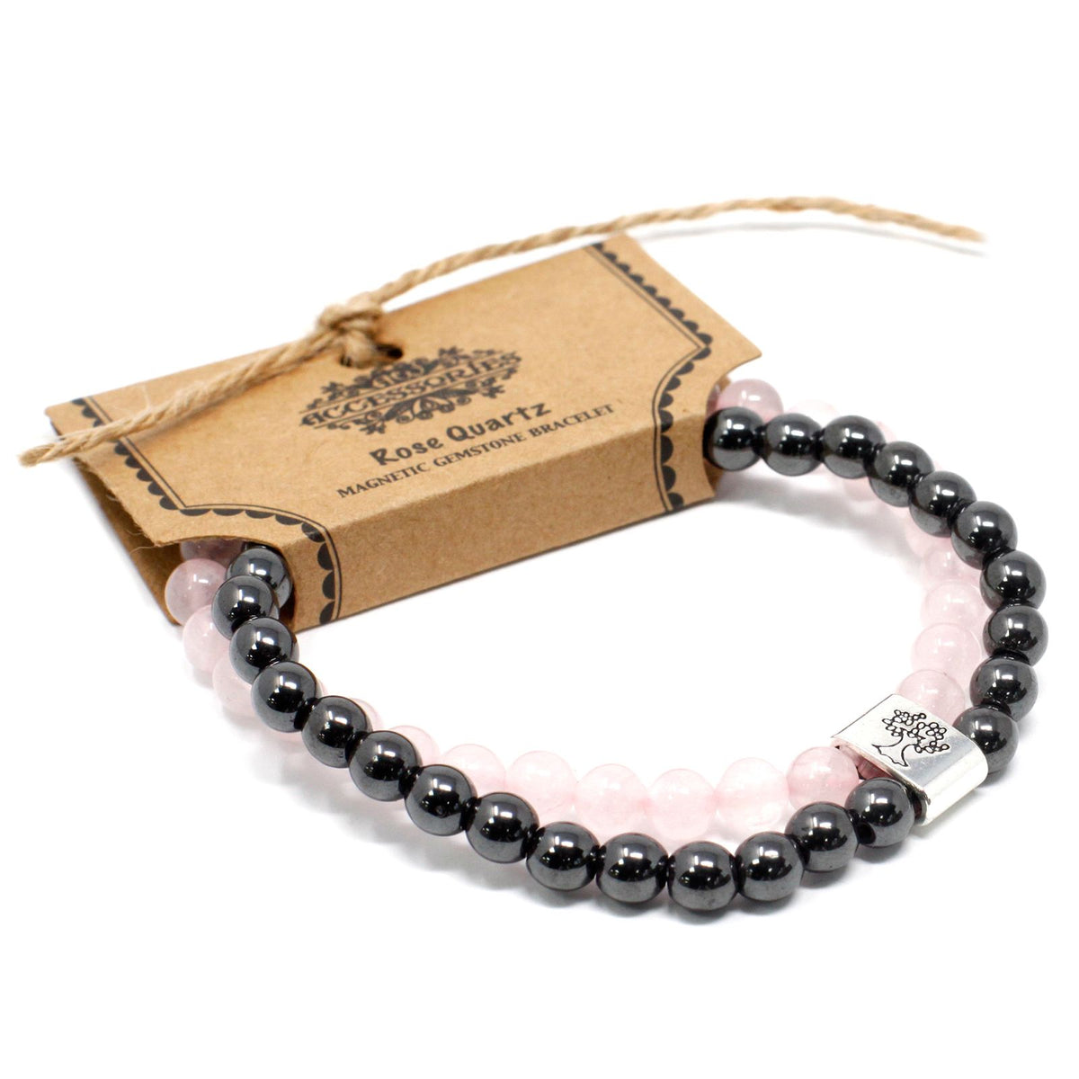 Magnetic Gemstone Bracelet - Rose Quartz – product image 5 of 5