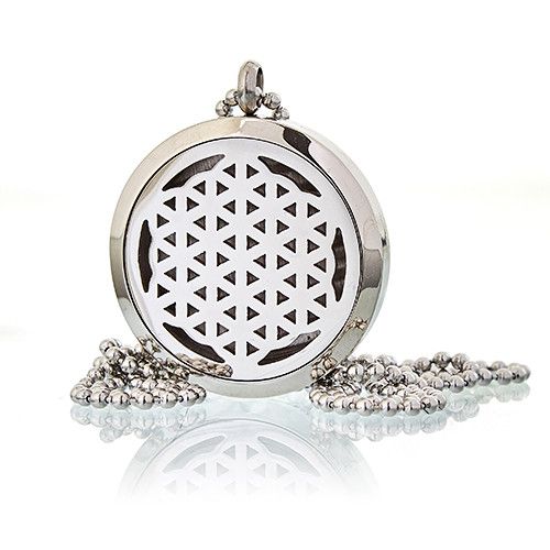 Aromatherapy Diffuser Necklace - Flower of Life 30mm – product image 1 of 5