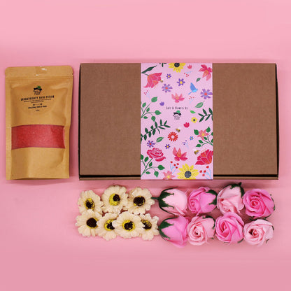 Salt Soak & Soap Flower Gift Set - Ylang Ylang, Lemon & Orange – product image 7 of 9