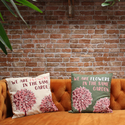 Set of 3 We Are Flowers Cotton Cushion Covers – 45 x 45cm