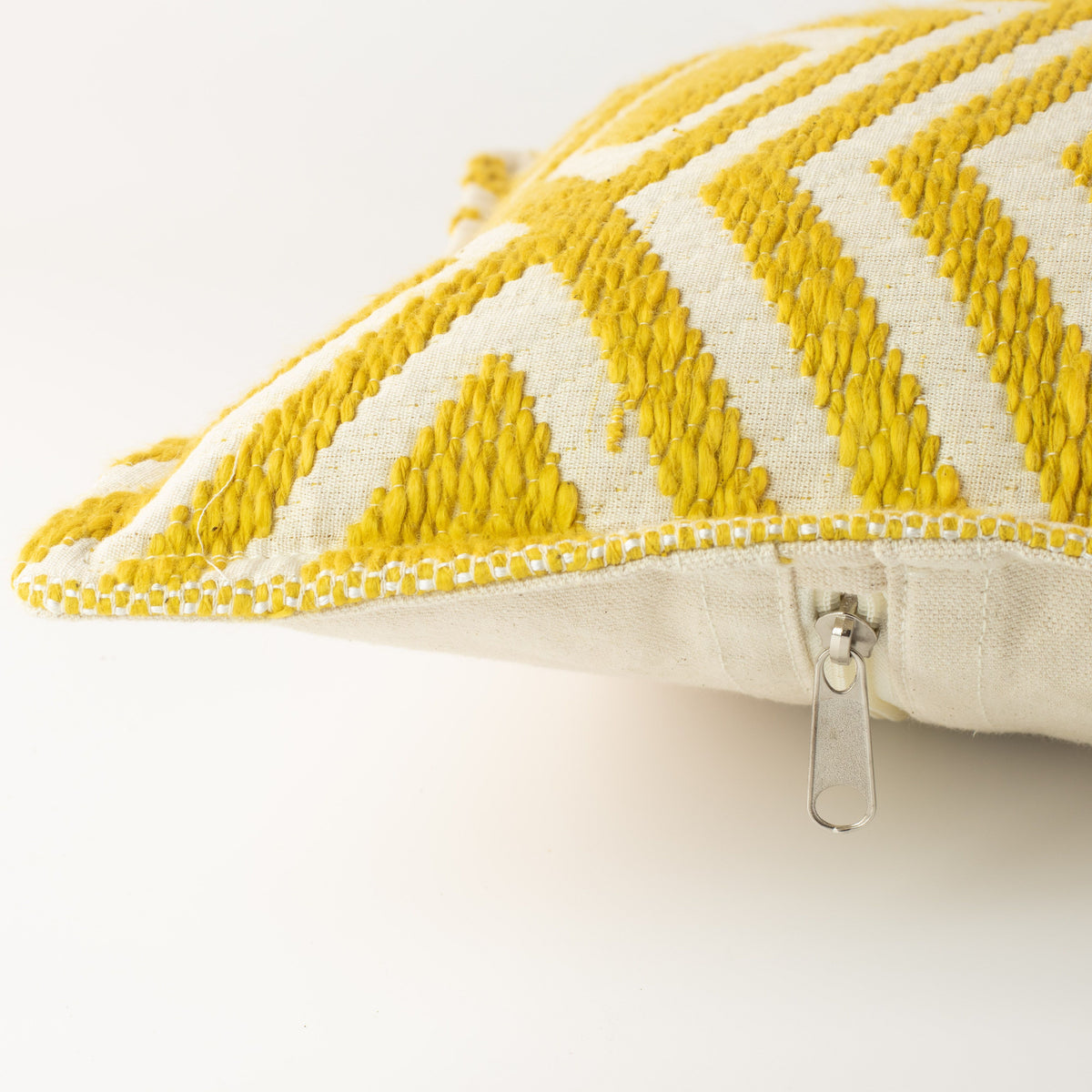 Classic Cushion Cover - Mustard Diamonds - 30 x 50cm - Lumbar Style