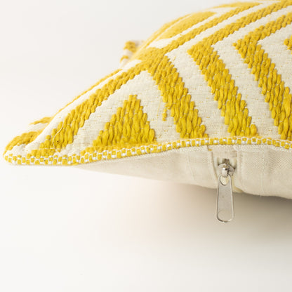 Classic Cushion Cover - Mustard Diamonds - 30 x 50cm - Lumbar Style