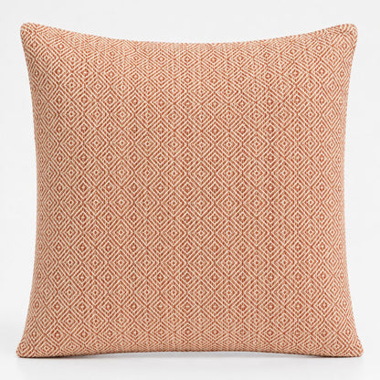 Classic Cushion Cover - Burgundy Squares - 60 x 60cm - Jumbo Style