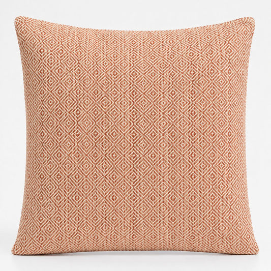 Classic Cushion Cover - Burgundy Squares - 60 x 60cm - Jumbo Style