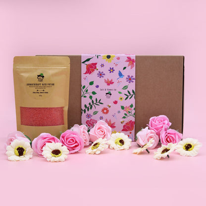 Salt Soak & Soap Flower Gift Set - Ylang Ylang, Lemon & Orange – product image 6 of 9