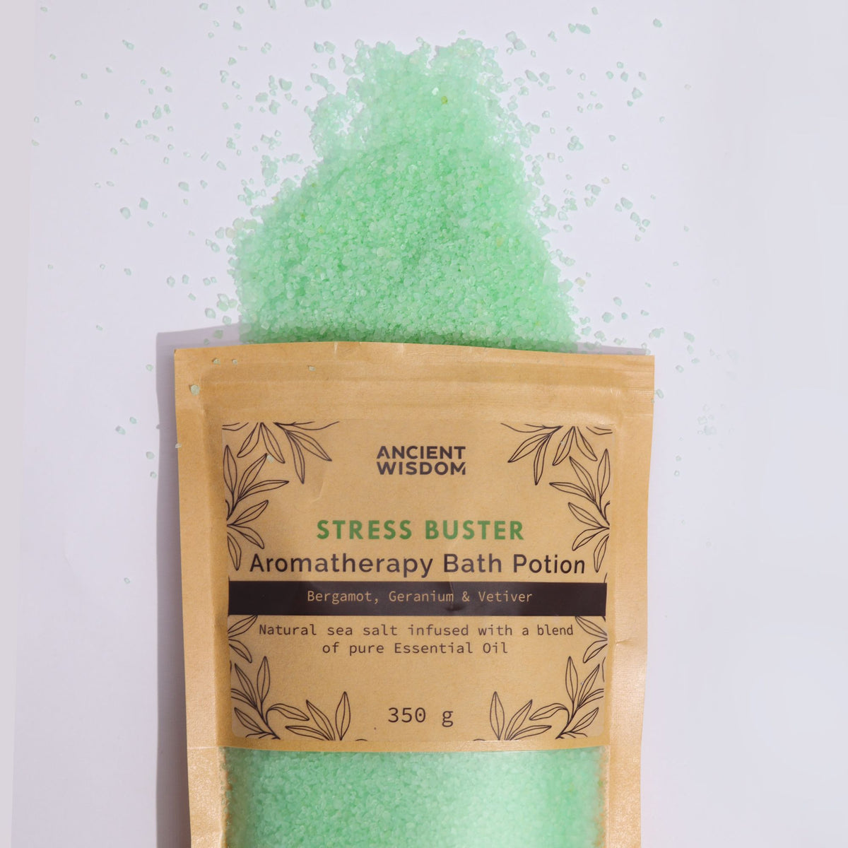 Aromatherapy Bath Potion 350g - Bergamot, Geranium & Vetiver – product image 3 of 3