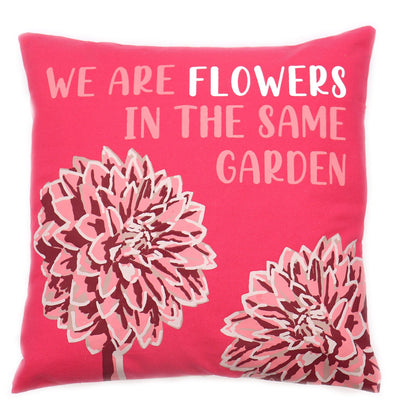 Set of 3 We Are Flowers Cotton Cushion Covers – 45 x 45cm
