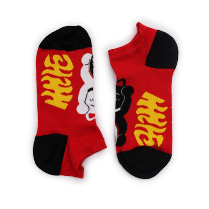 S/M Hop Hare Bamboo Socks Low (3.5-6.5) - Lucky Cat – product image 3 of 4
