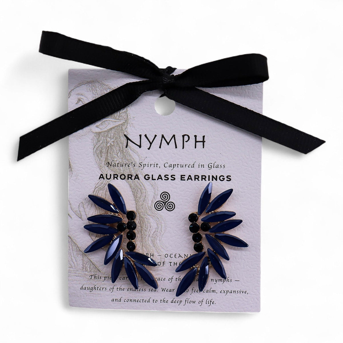 Royal Blue - Vintage Glass - Fairies - Earrings – product image 3 of 7