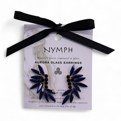 Royal Blue - Vintage Glass - Fairies - Earrings – product image 3 of 7