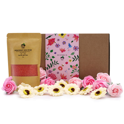 Salt Soak & Soap Flower Gift Set - Ylang Ylang, Lemon & Orange – product image 4 of 9