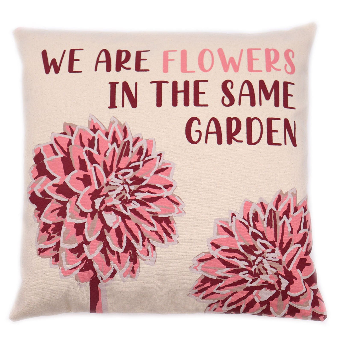 Set of 3 We Are Flowers Cotton Cushion Covers – 45 x 45cm
