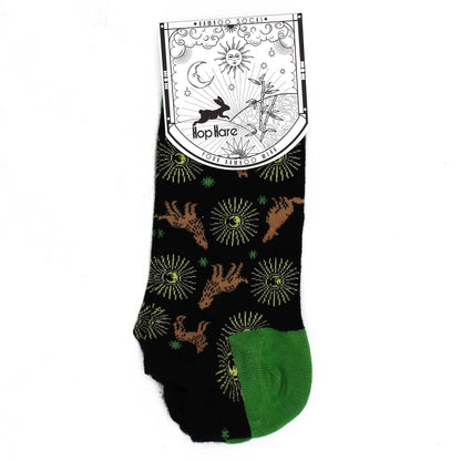 S/M Hop Hare Bamboo Socks Low (3.5-6.5) - Moonlight Wolves – product image 2 of 4