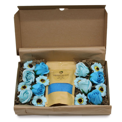 Salt Soak & Soap Flower Gift Set - Lavender, Orange & Basil – product image 6 of 8