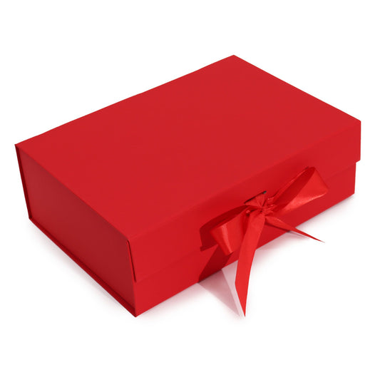 Flat Pack Gift Box - Large (28.2 × 20.2 × 9.2 cm) - Red – product image 2 of 6