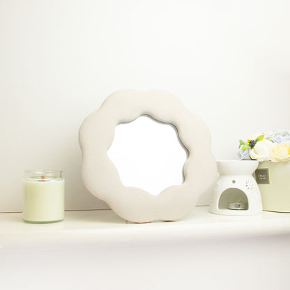 Soft Squiggly Mirror – Flower – Stone (25.4x25.4x2.3cm) – product image 6 of 6
