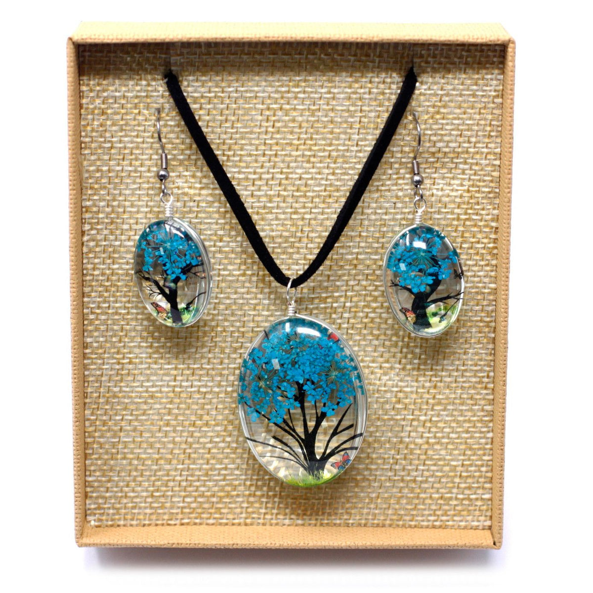 Pressed Flowers - Tree of Life set - Teal – product image 6 of 6