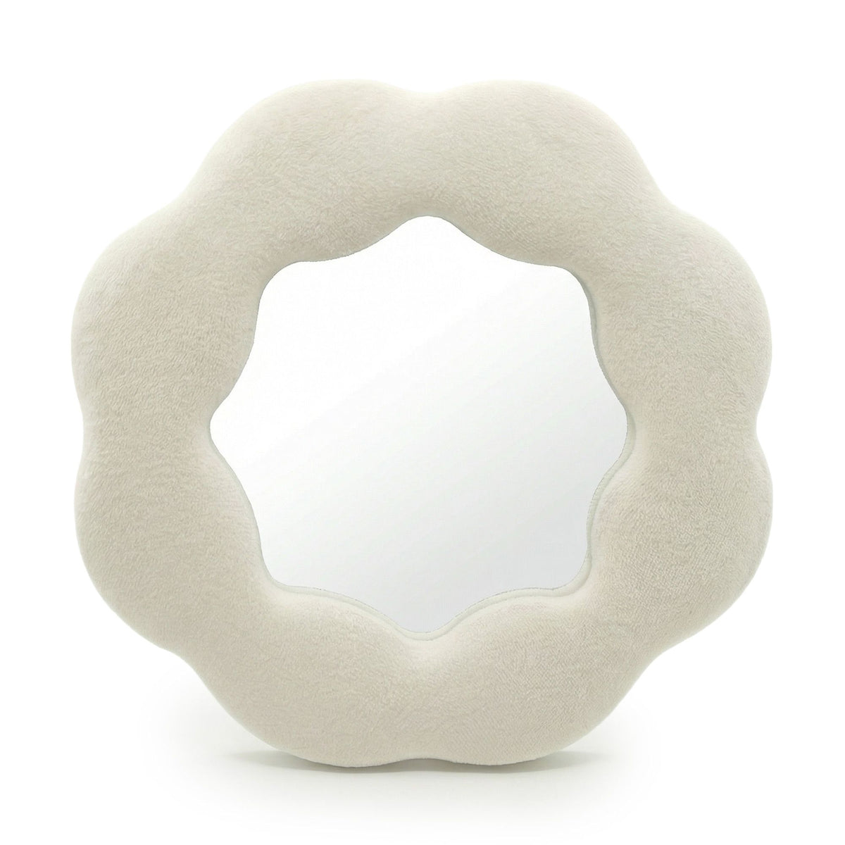 Soft Squiggly Mirror – Flower – Stone (25.4x25.4x2.3cm) – product image 3 of 6