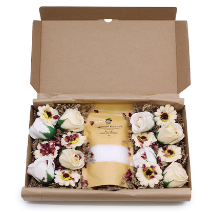 Salt Soak & Soap Flower Gift Set - Eucalyptus, Ginger & Black Pepper – product image 7 of 9