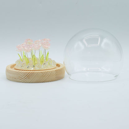Floral Glow Garden Dome - 10 Pink Roses - LED USB – product image 2 of 7
