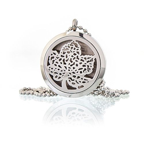 Aromatherapy Diffuser Necklace - Leaf 30mm – product image 2 of 5