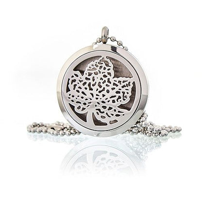 Aromatherapy Diffuser Necklace - Leaf 30mm – product image 2 of 5