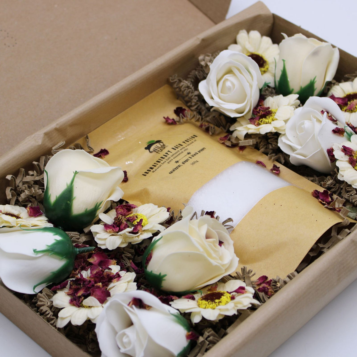 Salt Soak & Soap Flower Gift Set - Eucalyptus, Ginger & Black Pepper – product image 6 of 9
