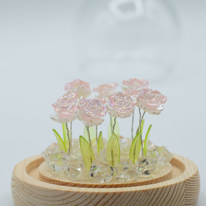 Floral Glow Garden Dome - 10 Pink Roses - LED USB – product image 7 of 7