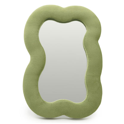 Soft Squiggly Mirror - Large Cloud - Moss Green (33.4x23.5x2.3cm) – product image 1 of 6