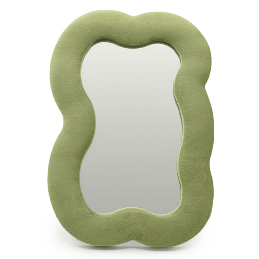 Soft Squiggly Mirror - Large Cloud - Moss Green (33.4x23.5x2.3cm) – product image 1 of 6