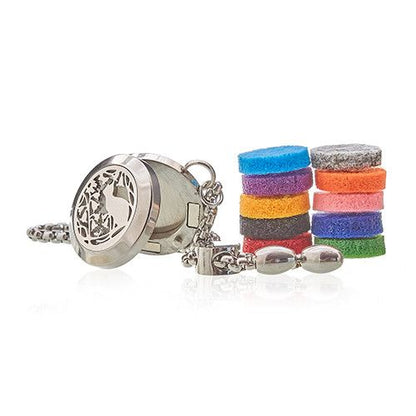 Aromatherapy Jewellery Chain Bracelet - Cat & Flowers - 20mm – product image 2 of 7