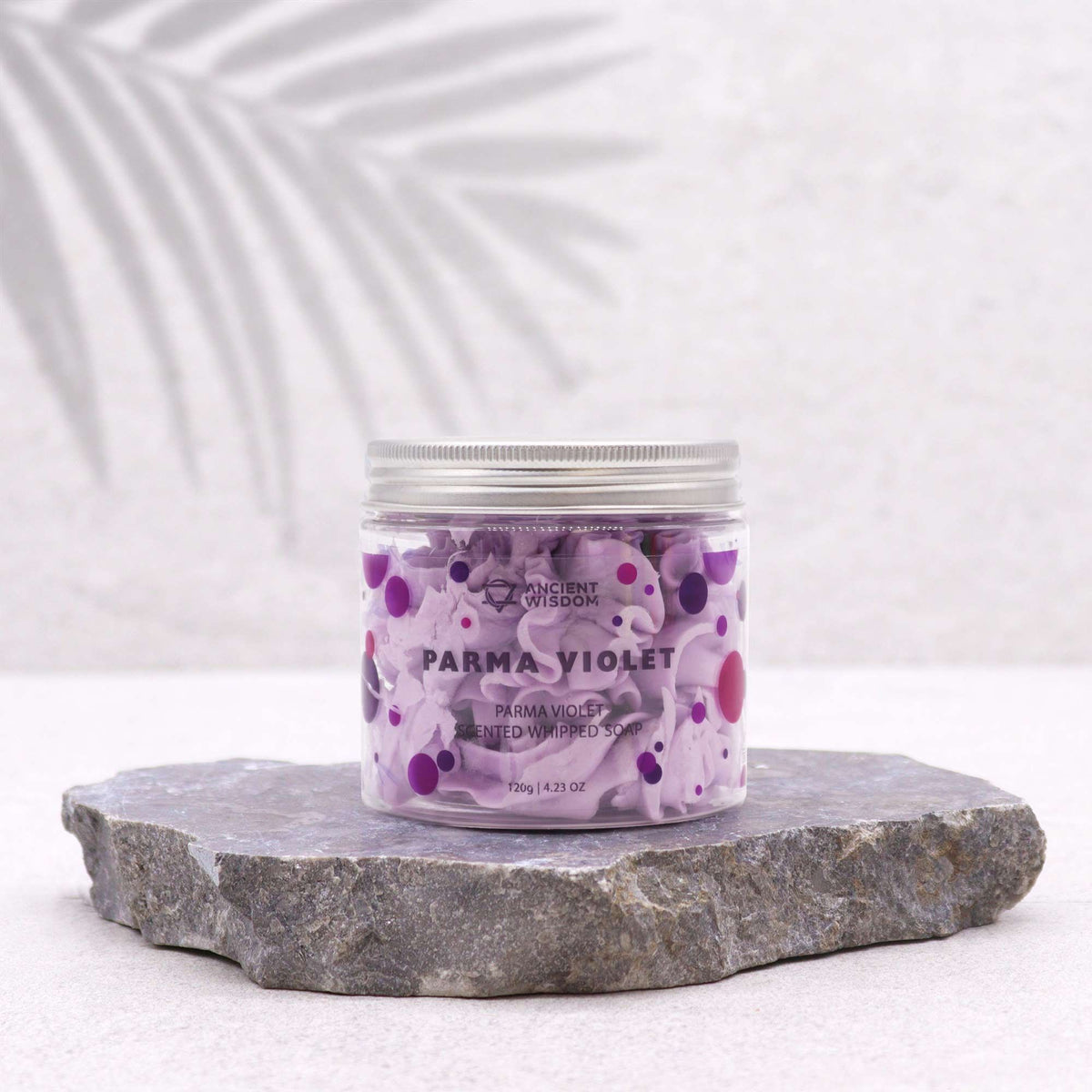 Parma Violet Whipped Soap 120g – product image 3 of 3