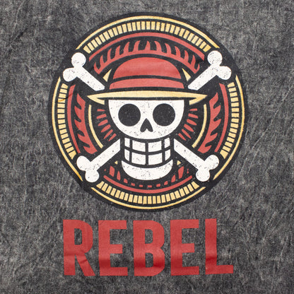 Nomad Sari Stonewashed Cotton T-Shirt - Rebel - Charcoal - Large – product image 1 of 8