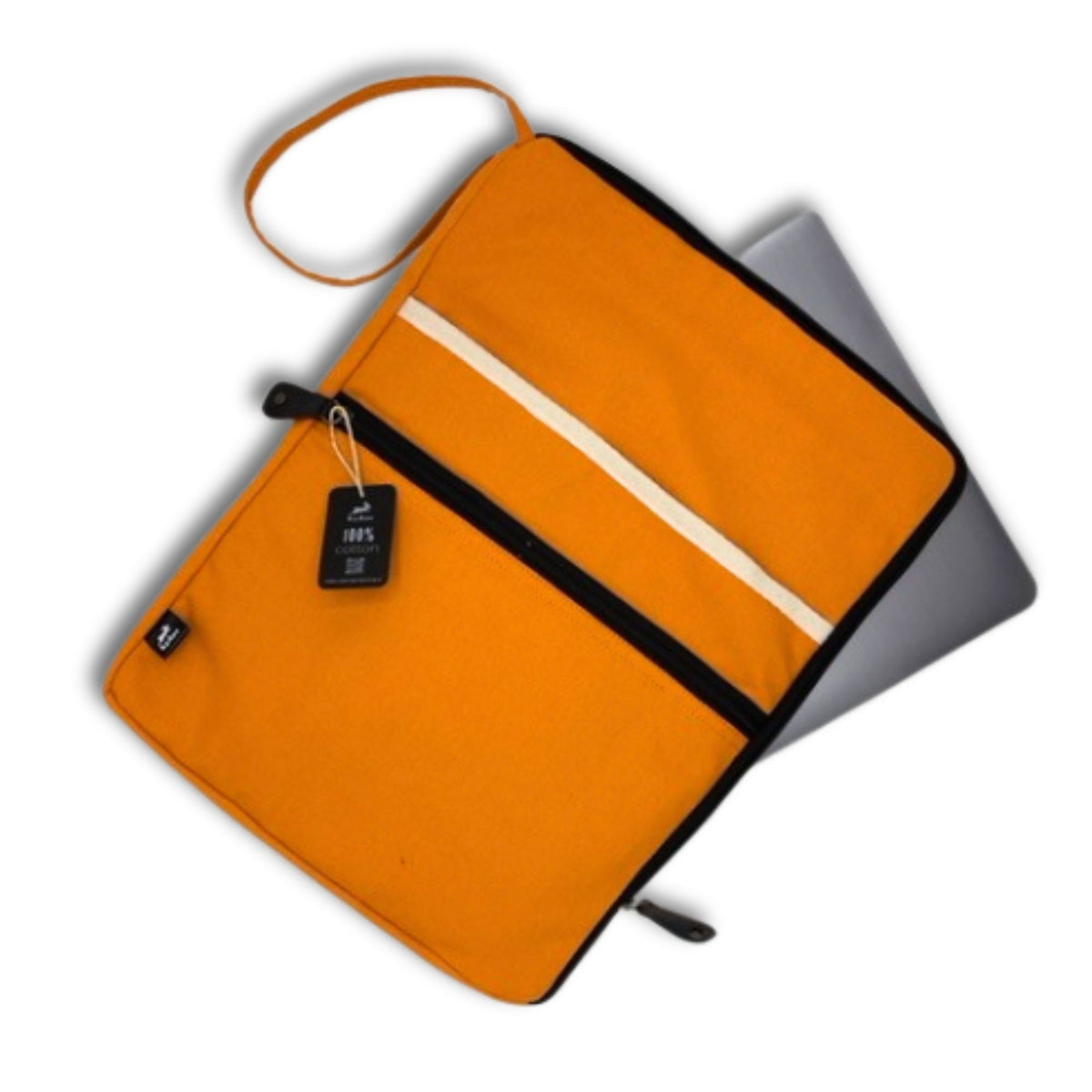 Canvas Large Laptop Pouch - Orange – product image 4 of 6