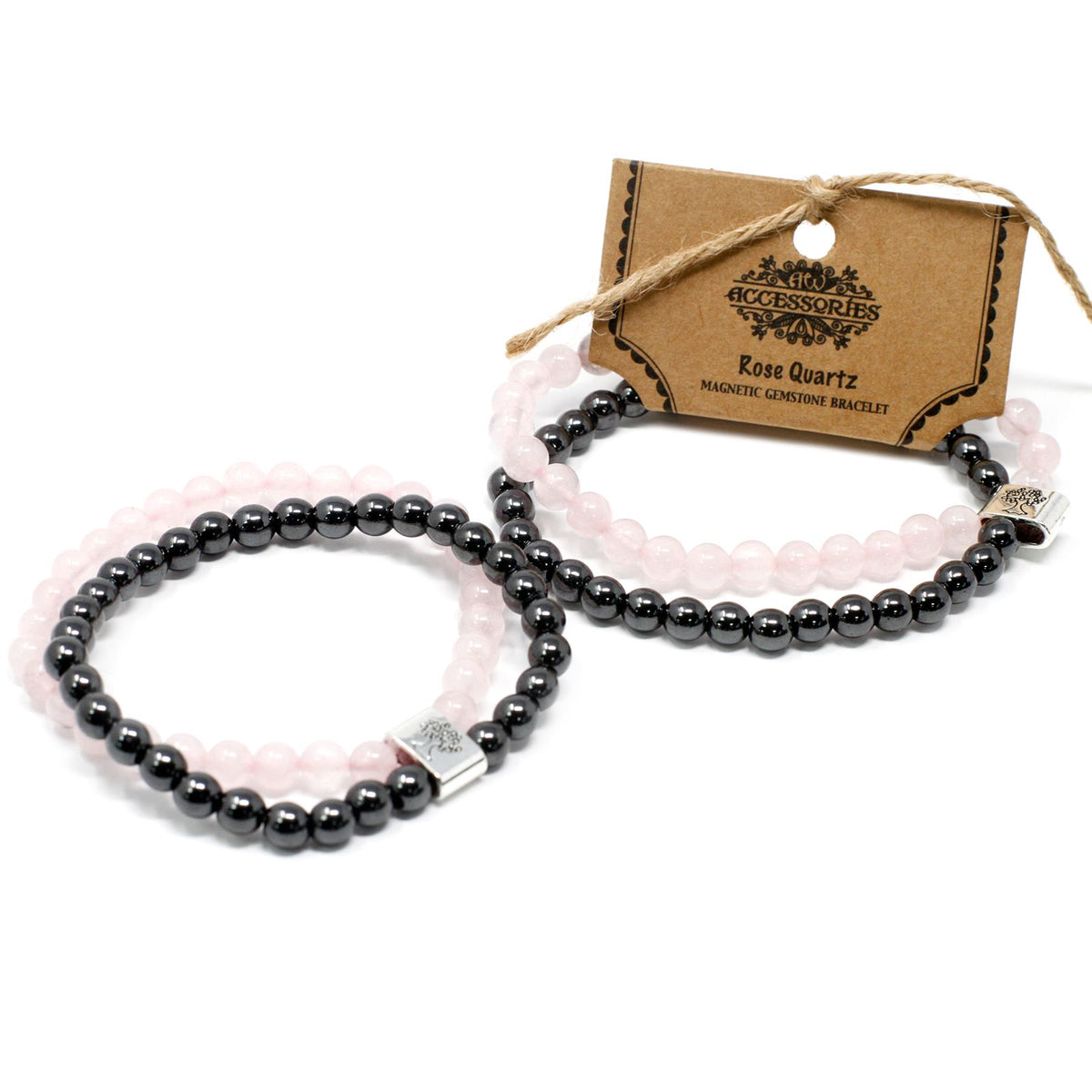 Magnetic Gemstone Bracelet - Rose Quartz – product image 4 of 5