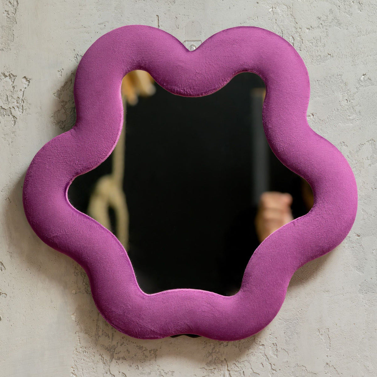 Soft Squiggly Mirror – Star – Mauve (33x31x2.3cm) – product image 5 of 6