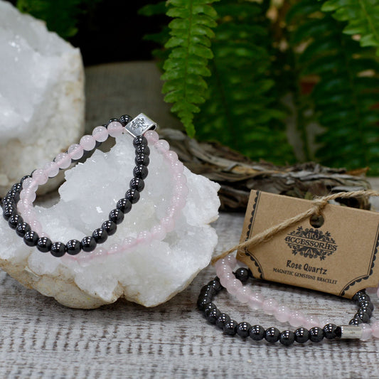 Magnetic Gemstone Bracelet - Rose Quartz – product image 2 of 5