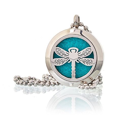 Aromatherapy Diffuser Necklace - Dragonfly 25mm – product image 5 of 5